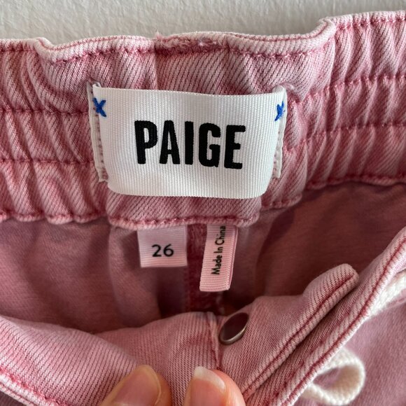 PAIGE JEANS Christy Joggers - Drawstring Pants with Elastic Waist - Size 26 - Picture 7 of 15